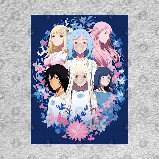 anohana fanart anime graphic tee by FunartsbyM